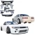 FRP TKYO v1 Wide Body Kit 9pc > Nissan Silvia (S13) 1989-1994 > 2dr Coupe - image 1