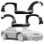 FRP TKYO v2 Wide Body Flares & Side Skirts 6pc > Nissan Silvia (S13) 1989-1994 > 2dr Coupe - image 1