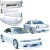 FRP MSPO Body Kit 4pc > Nissan Skyline (R33) GTS 1993-1995 > 2dr Coupe - image 1