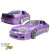 FRP MSPO Body Kit 4pc > Nissan Skyline (R33) GTS 1995-1998 > 4dr Sedan - image 3
