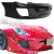 VSaero FRP TKYO v1 Wide Body Front Bumper for Porsche Cayman (987) 2006-2008 - image 4