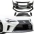 FRP AG GT-F Front Bumper w Grille 5pc > Scion FR-S 2013-2016 - image 1