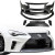 FRP AG GT-F Front Bumper w Grille 5pc > Scion FR-S 2013-2016 - image 1