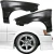 FRP JBLO Wide Body Fenders Set 4pc 20/40mm > Toyota Corolla (AE86) Levin 1984-1987 > 2dr Coupe - image 3