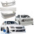 FRP BSPO Body Kit 4pc > Lexus IS300 2000-2005> 4dr - image 3