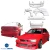 FRP BSPO Wide Body Kit 12pc > Lexus IS300 2000-2005> 4dr - image 3