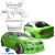 FRP BSPO Wide Body Kit 12pc > Lexus IS300 2000-2005> 4dr - image 6