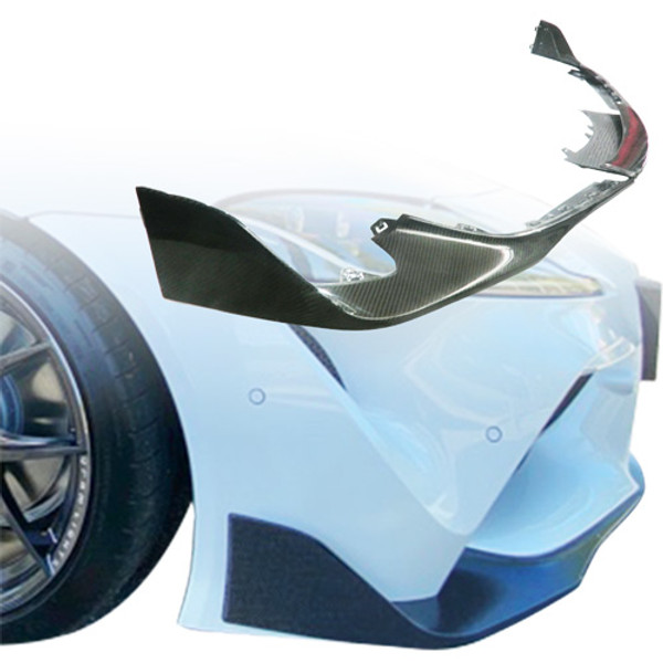 ModeloDrive Carbon Fiber OER Front Lip 3pc > Toyota Supra (A90 A91) 2019-2023 - image 1