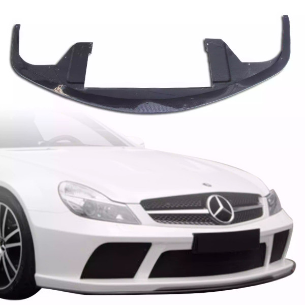 ModeloDrive Carbon Fiber BLK Series Front Splitter > Mercedes-Benz SL (R230) 2003-2012 - image 1