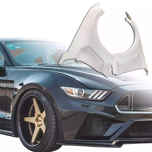 ModeloDrive FRP RTSS Wide Body Fenders (front) > Ford Mustang 2015-2017 - image 1