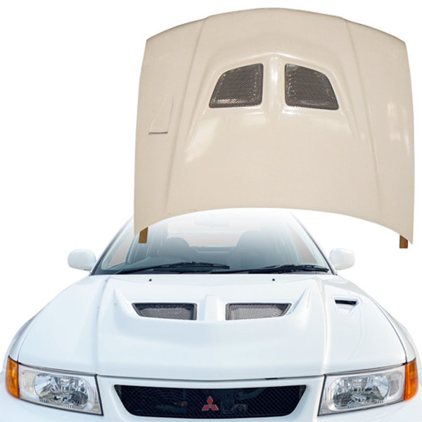 ModeloDrive FRP EVO5 Vented Hood > Mitsubishi Evolution EVO5 EVO6 1998-2001 - image 1