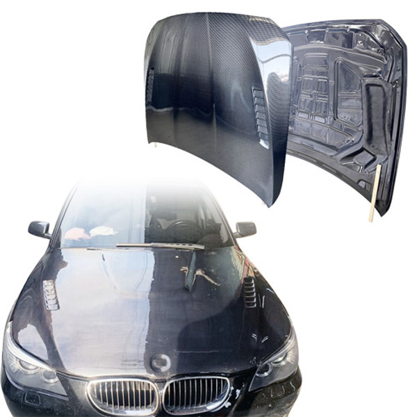 ModeloDrive Carbon Fiber VORT Hood > BMW 5-Series E60 2004-1010 - image 1