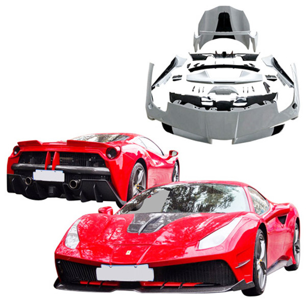 ModeloDrive Partial Carbon Fiber MDES Body Kit > Ferrari 488 GTB F142M 2016-2019 - image 1