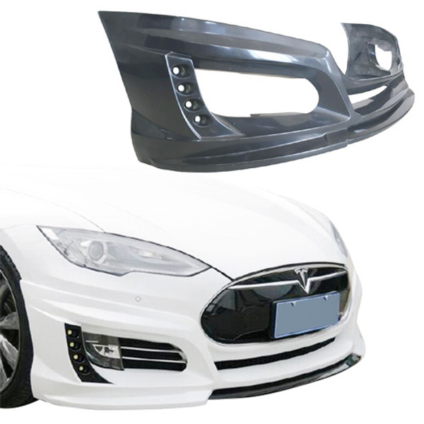 ModeloDrive FRP KKR Front Lip Valance > Tesla Model S 2012-2015 - image 1