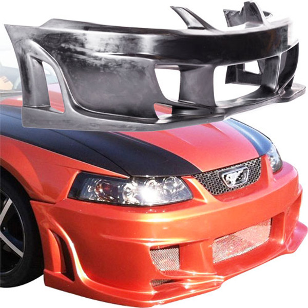 KBD Urethane V Spec Style 1pc Front Bumper > Ford Mustang 1999-2004