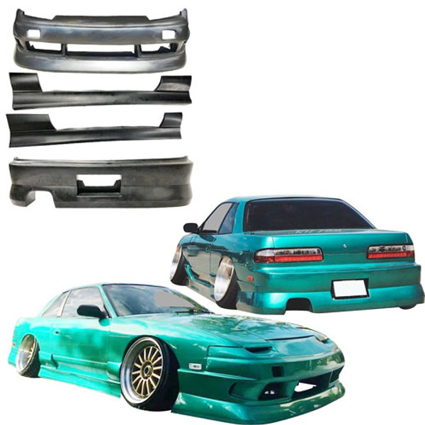 KBD Urethane Bsport2 Style 4pc Full Body Kit > Nissan 240SX 1989-1994 > 2dr Coupe