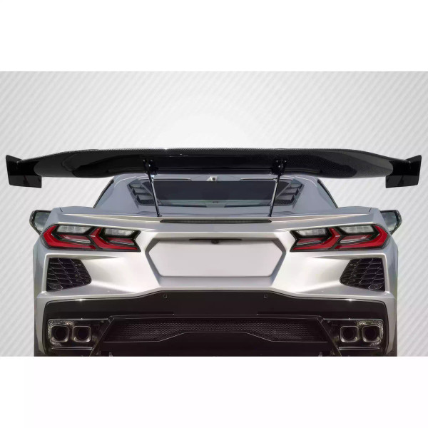 2020-2023 Chevrolet Corvette C8 Carbon Creations Gran Veloce GT Rear Wing Spoiler 5 Piece