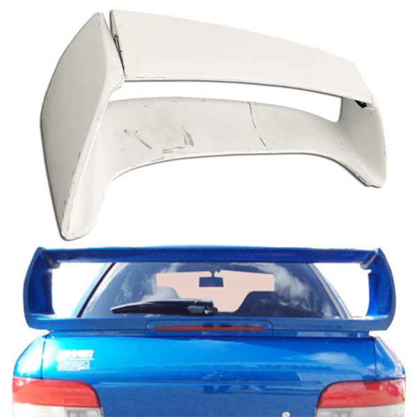 ModeloDrive FRP 22B Trunk Spoiler Wing Adjustable w LED > Subaru Impreza (GC8) 1993-2001 > 2/4dr - image 1