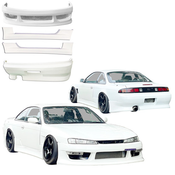 ModeloDrive FRP VERT Body Kit 4pc > Nissan 240SX S14 (Kouki) 1997-1998 - image 1