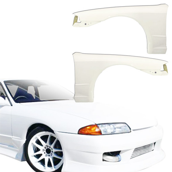 ModeloDrive FRP OER GTS Fenders (front) > Nissan Skyline R32 GTS 1990-1994 > 2dr Coupe - image 1