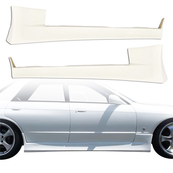 ModeloDrive FRP VERT Side Skirts > Nissan Skyline R32 GTS 1990-1994 > 4dr Sedan - image 1