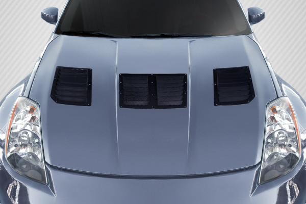 2003-2006 Nissan 350Z Z33 Carbon Creations GT1 Hood Vents 3 Piece (ed_119812)