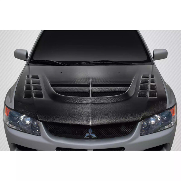 2003-2006 Mitsubishi Lancer Evolution 8 9 Carbon Creations DriTech VT-X Hood 1 Piece