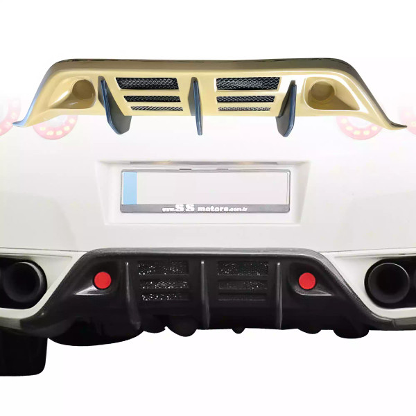 ModeloDrive FRP WAL BISO Rear Diffuser /w fins > Nissan GT-R GTR R35 2009-2015 - image 1