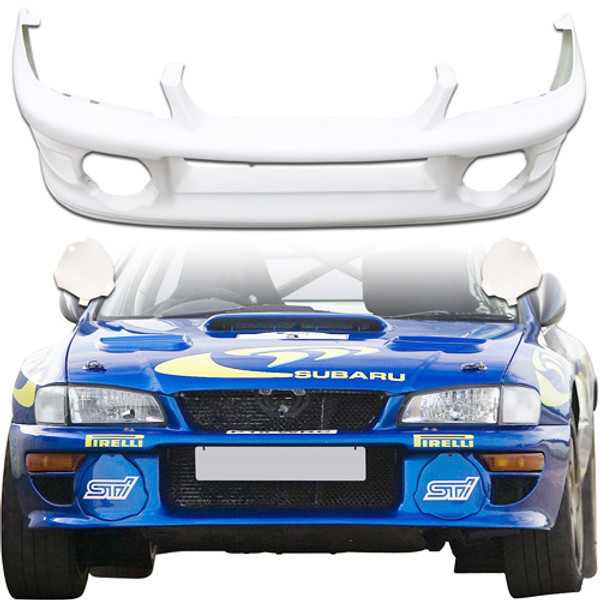 ModeloDrive FRP LS WRC 00 Front Bumper w Caps 3pc > Subaru Impreza (GC8) 1993-2001 > 2/4dr - image 1
