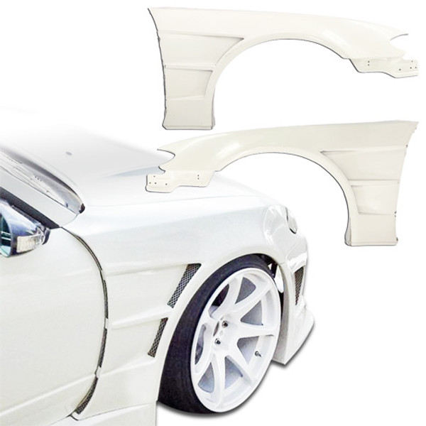 ModeloDrive FRP VERT EDG Wide Body 50mm Fenders (front) > Nissan Silvia S15 1999-2002