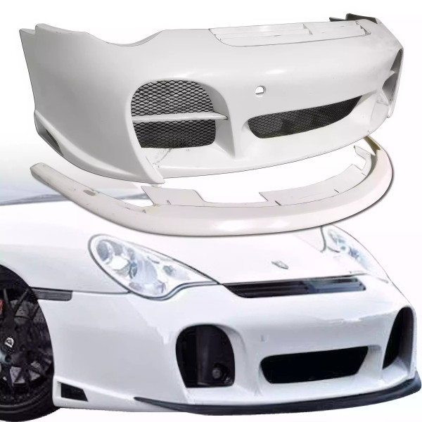 ModeloDrive FRP TART GT Front Bumper w Lip Grille > Porsche 911 (996) 2002-2004 - image 1