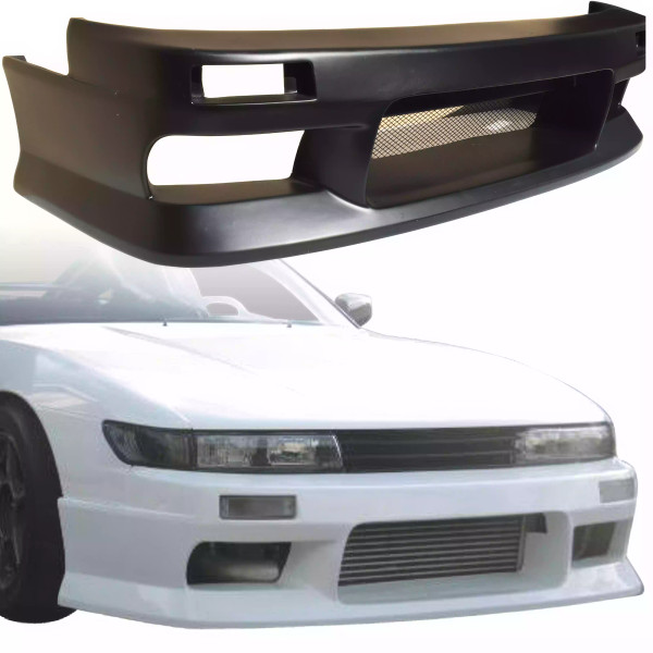 VSaero FRP MSPO v2 Front Bumper > Nissan Silvia S13 1989-1994 - image 1