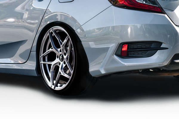 2016-2021 Honda Civic 4DR Duraflex HFP Look Rear Lip Add On 2 Piece (S)