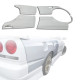 ModeloDrive FRP URA Wide Body Fenders (rear) 4pc > Nissan Skyline (R34) GTT 1999-2004 > 4dr Sedan - image 1