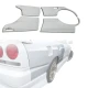 FRP URA Wide Body Fenders (rear) 4pc > Nissan Skyline (R34) GTT 1999-2002 > 4dr Sedan - image 1