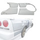 FRP URA Wide Body Fenders (rear) 4pc > Nissan Skyline (R34) GTT 1999-2004 > 4dr Sedan - image 1