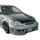 Honda Civic ALL 1996-1998 BW Spec Style 1 Piece Polyurethane Front Bumper - image 1