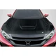 2016-2021 Honda Civic Time Attack Carbon Fiber Hood - image 1