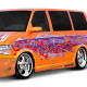 Chevrolet Astro 1995-2004 / GMC Safari Van 1995-2004 Cobra Style 2 Piece Polyurethane Front Fender Flares - image 1