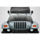 1997-2006 Jeep Wrangler Carbon Creations DriTech Power Dome Hood - 1 Piece - image 1