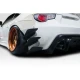 2013-2020 Scion FR-S Toyota 86 Subaru BRZ GT500 V3 Rear Bumper Canards - 6 Piece - image 1