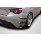 2013-2020 Scion FR-S Toyota 86 Subaru BRZ GT500 V3 Rear Bumper Canards - 6 Piece - image 1