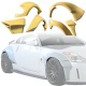 FRP SDAS Wide Body Fender Flares Set 8pc > Nissan 350Z (Z33) 2003-2008 - image 1