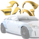 ModeloDrive FRP SDAS Wide Body Fender Flares Set 8pc > Nissan 350Z (Z33) 2003-2008 - image 1