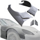 Carbon Fiber GT3-XL Wide Body Fenders (front) 4pc > Chevrolet Corvette (C6) 2005-2013 - image 1