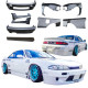 FRP TKYO v1 Wide Body Kit w Wing 9pc > Nissan 240SX (S14) 1995-1996 - image 1