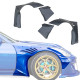 FRP TKYO Wide Body Fender Flares w Extension (front) 40mm > Nissan 350Z (Z33) 2003-2008 - image 1