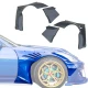 FRP TKYO Wide Body Fender Flares w Extension (front) 40mm > Nissan 350Z (Z33) 2003-2008 - image 1