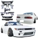 FRP TKYO v1 Wide Body Kit w Wing 10pc > Nissan Silvia (S13) 1989-1994 > 2dr Coupe - image 1