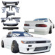 VSaero FRP TKYO v1 Wide Body Kit w Wing 10pc > Nissan Silvia (S13) 1989-1994 > 2dr Coupe - image 1